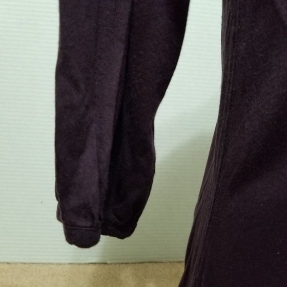 GAP top Small tie neck keyhole henley 3/4 sleeve solid color - Picture 7 of 11